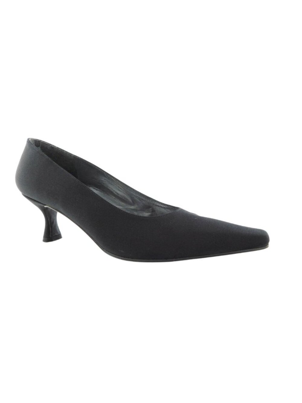 STUART WEITZMAN Black Textile Evening Heel Pumps 7